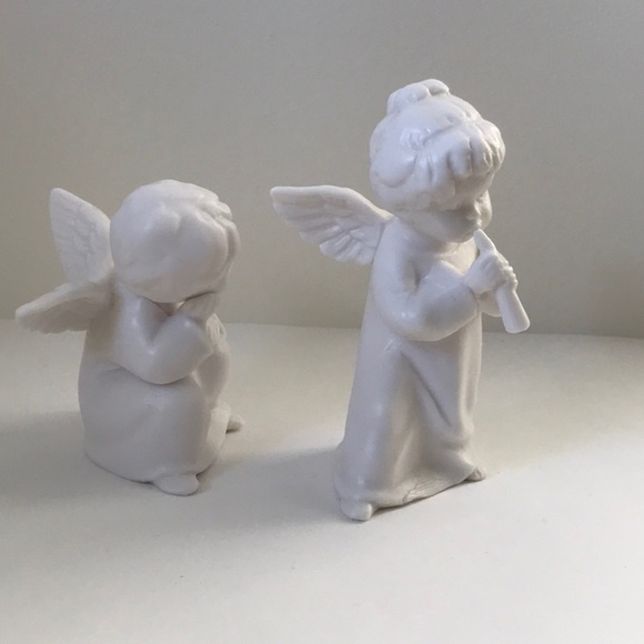 Schmid Brothers Angels Sleeping Angel and Angle Playing Flute figures - Picture 4 of 10